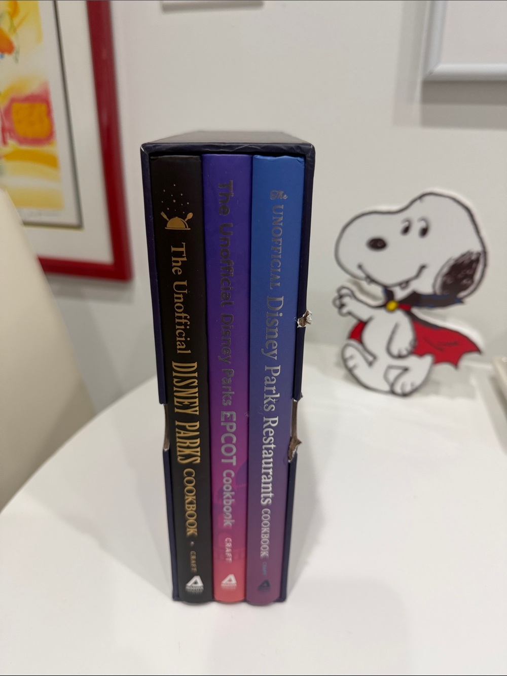 Set of Three Unofficial Disney Parks Cookbooks - Blue, Purple, Black